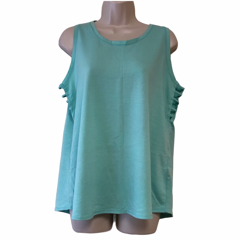 ACX Active Turquoise Athletic Sleeveless Top XL